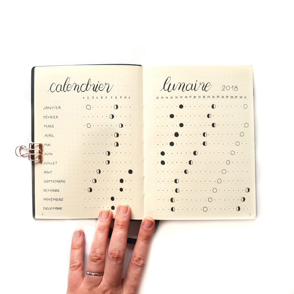 Bullet Journal - Calendrier lunaire B6